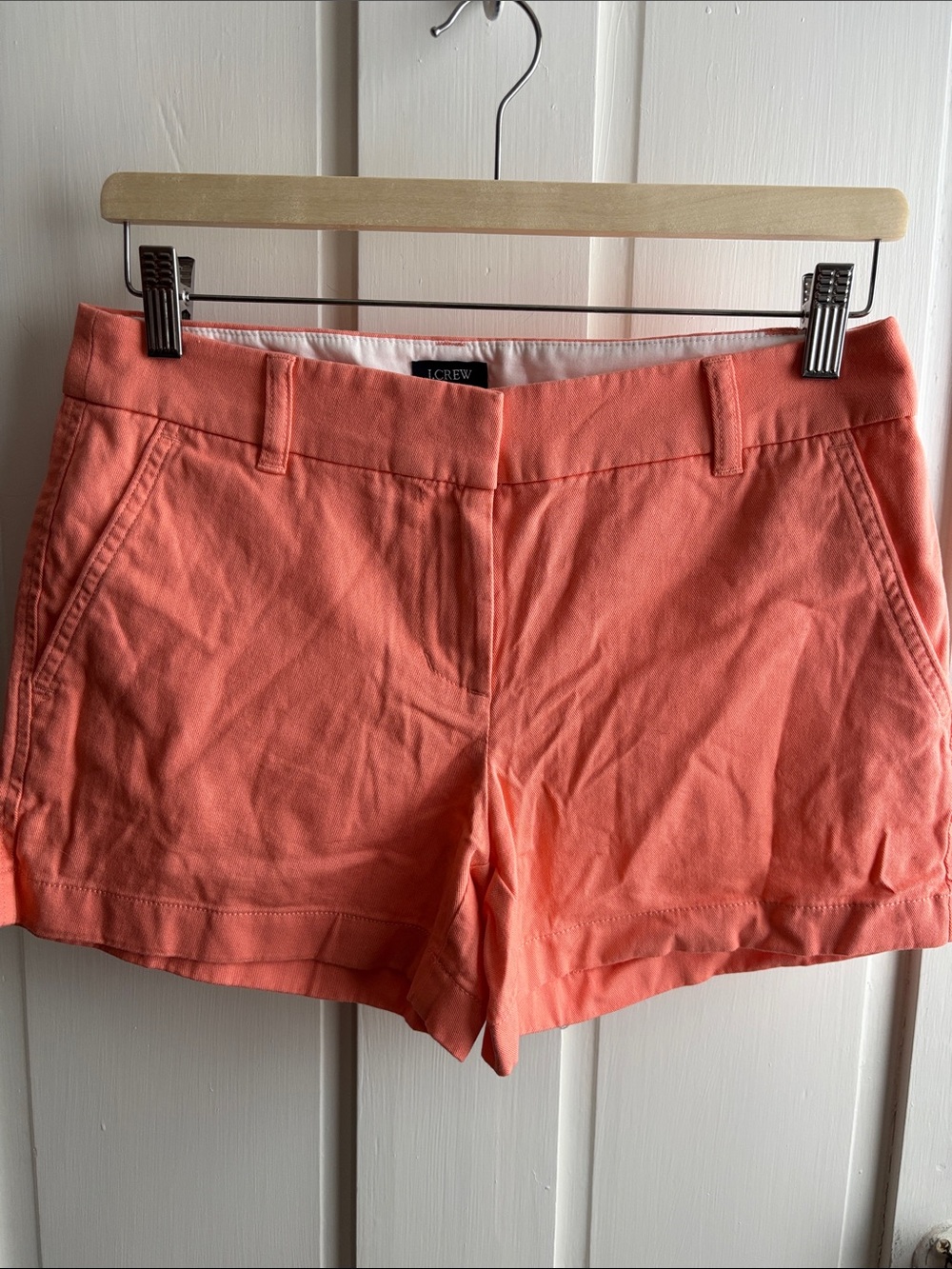 J. Crew Coral Chino Bermuda Shorts EUC